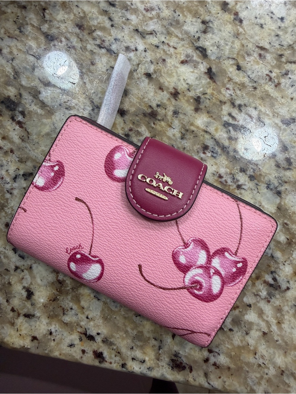 Coach Medium Corner Zip Wallet With Multi Floral Print Women's